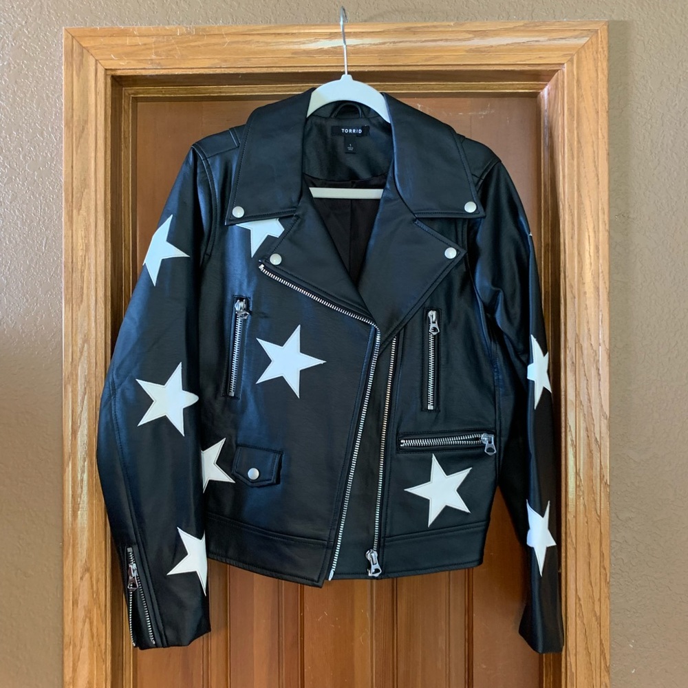 Torrid Star faux leather jacket.